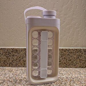 2-in-1 Water Bottle Ice Tray with Lid & Handle – Spill-Free, Hygienic Design